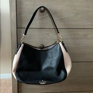 Black and Cream Kate Spade Purse